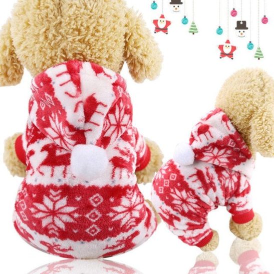 Soft Warm Dog Jumpsuits Clothing Pajamas
